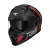 Capacete Race Tech Volt Abstrak Preto Vermelho Fosco C/ Viseira Interna - comprar online
