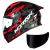 Capacete Norisk Flow Robot Preto Vermelho Brilhante C/ Viseira Extra + Spoiler - comprar online