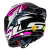 Capacete Ls2 Classic Pro FF358 Estellar Preto Rosa Roxo Brilhante C/Spoiler - loja online