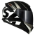 Capacete Norisk Razor Full Preto Branco Brilhante - comprar online