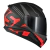 Capacete Norisk Razor Full Preto Vermelho Fosco - comprar online