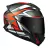 Capacete Norisk Razor Sharp Preto Branco Vermelho - comprar online