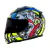 Capacete Ls2 Rapid Ff353 Alex Barros Brasil Azul Amarelo Brilhante