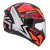 Capacete Peels Spike 2 1St Preto Vermelho Brilhante - comprar online