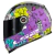 Capacete Infantil Feminino Ls2 Classic Ff358 Dreamcatcher Cinza Amarelo Roxo