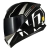 Capacete Norisk Razor Full Preto Branco Brilhante