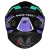 Capacete Race Tech Hit Draw Preto Roxo Verde Brilhante