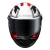 Capacete Ls2 Classic FF358 Xdron Preto Branco Vermelho Brilhante na internet