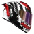Capacete Norisk Flow Daytona Preto Branco Vermelho Brilho C/ Viseira Extra + Spoiler na internet
