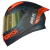 Capacete Norisk Flow Daytona Azul Laranja Fosco C/ Viseira Extra + Spoiler