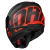 Capacete Norisk Razor Full Preto Vermelho Fosco - S2 Motos