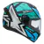 Capacete Peels Spike 2 1St Preto Azul Brilhante - comprar online