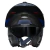 Capacete Norisk Force II Kore Escamoteável Preto Cinza Azul Vermelho C/ Spoiler