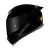 Capacete Norisk Razor Monocolor Preto Fosco + Viseira Fume + Spoiler