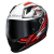 Capacete Ls2 Classic FF358 Xdron Preto Branco Vermelho Brilhante - S2 Motos