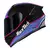 Capacete Race Tech Hit Plus Preto Roxo Brilhante