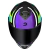 Imagem do Capacete Race Tech Hit Draw Preto Roxo Verde Brilhante