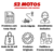 Pastilha T Cb300 S/ AbS/ Tiger/Inazuma250/Cbr400 Rr/Xj6 - FJ1160k - Fischer - Loja - S2 Motos
