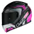 Capacete Ls2 Rapid Ff353 Doom Preto Rosa Fosco