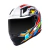 Capacete Ls2 Classic Ff358 Xdron Neon Laranja Branco Amarelo Brilhante na internet