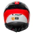 Capacete Ls2 FF808 Stream II Thunderbiz Preto Vermelho C/ Viseira Interna