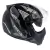 Capacete Peels Mirage Living Preto Cinza Brilhante C/ Viseira Interna - comprar online