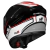 Capacete Race Tech Hit Plus Preto Branco Vermelho Brilhante - S2 Motos