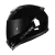 Capacete Norisk Razor Monocolor Preto Brilhante + Viseira Fume + Spoiler