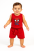 CONJUNTO CAMISETA E SHORT HOMEM ARANHA 100% ALGODAO