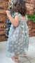 VESTIDO TULE 3D FESTA VERDE - comprar online