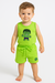 CONJUNTO CAMISETA E SHORT HULK 100% ALGODAO