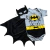 CONJUNTO BODY TEMATICO COM MASCARA E CAPA BATMAN