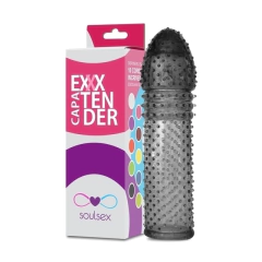 CAPA PENIANA SILICONE FUMÊ 15CM