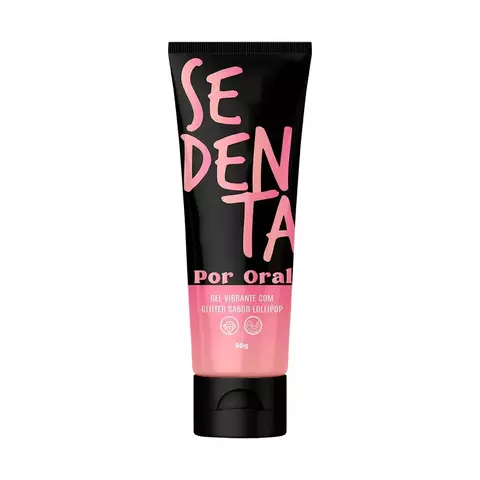GEL LUBRIFICANTE VIBRANTE COMESTÍVEL COM GLITTER 50G LOLLIPOP PEPPER BLEND - comprar online