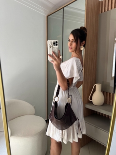 VESTIDO MALY XADREZ (Nude) - comprar online