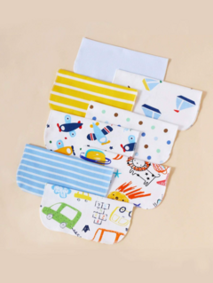 Imagen de 8 Piezas / Paquete Pequeña de pañuelitos Multifuncional Para Bebé