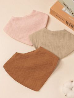 Baberos Para Bebé Unisex, Suaves Y Absorbentes, Cinta De Cabeza Desmontable