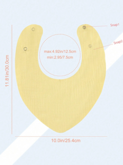 Baberos Para Bebé Unisex, Suaves Y Absorbentes, Cinta De Cabeza Desmontable - comprar online
