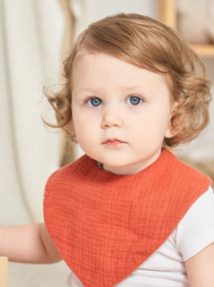 Baberos Para Bebé Unisex, Suaves Y Absorbentes, Cinta De Cabeza Desmontable - AdeAmor