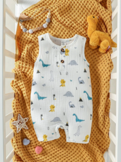 Body sin Mangas con estampado de dinosaurio