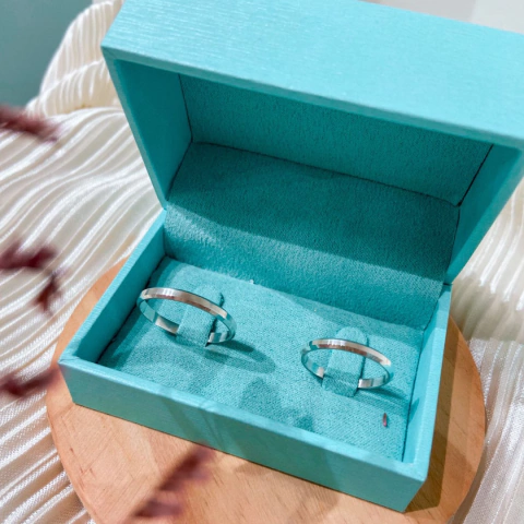 Par de Aliança Chanfrada 2mm