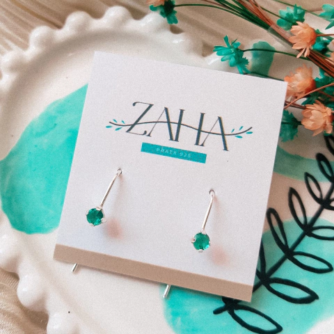 Brinco Gancho Turmalina Paraíba