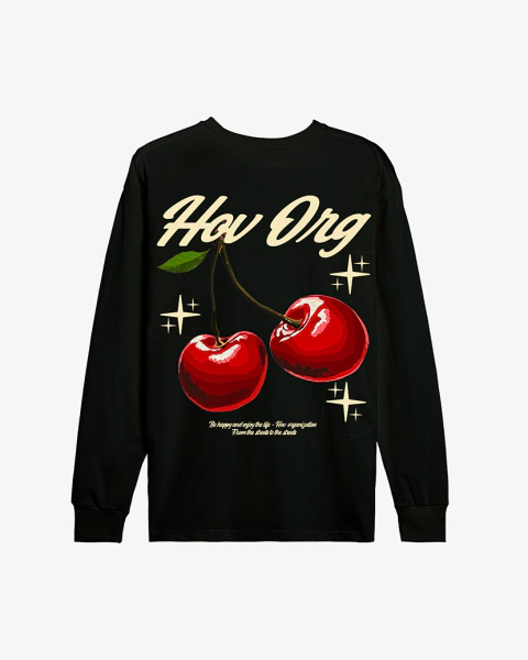 HOV Cherry Long Sleeve Tee - Preto - comprar online