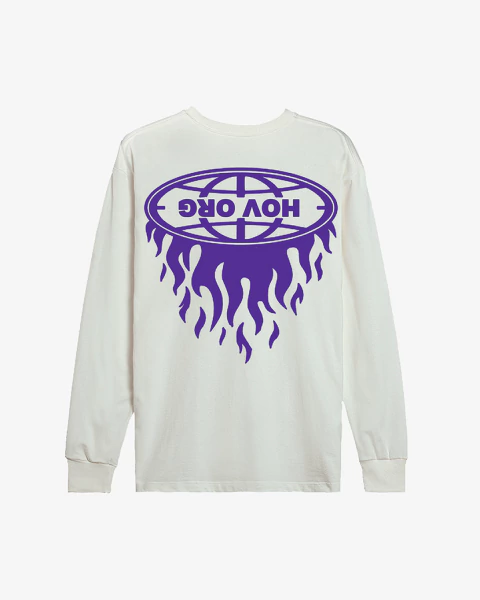 HOV Reverse Long Sleeve Tee - Off White - comprar online