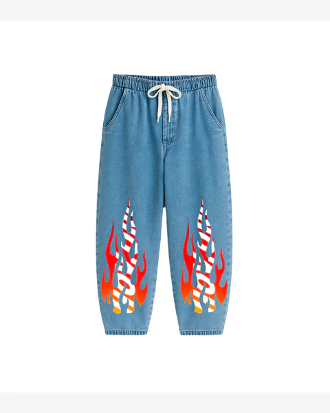 Calça jeans "Baggy" Rawline - Flame - comprar online