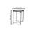 Mesa de Apoio em Metal Cinza 50cm na internet