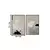 Conjunto de Quadros Abstratos Cinza em Canvas - comprar online