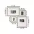 Kit Quadros em MDF e Vidro - 4 Peças na internet