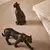 Escultura Leopardo em Poliresina Preto - comprar online