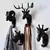 Gancho de Parede Girafa Preto em Resina - comprar online